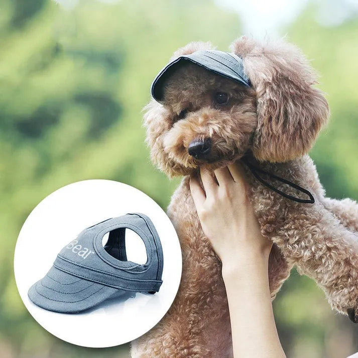 SunnyShield Dog Sun Hat - Adjustable UV Protection Pet Cap