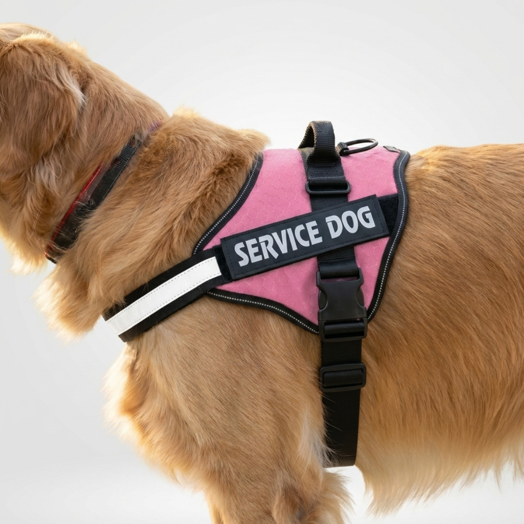 TacticalFit Dog Harness with Reflective Strips & Velcro Patches