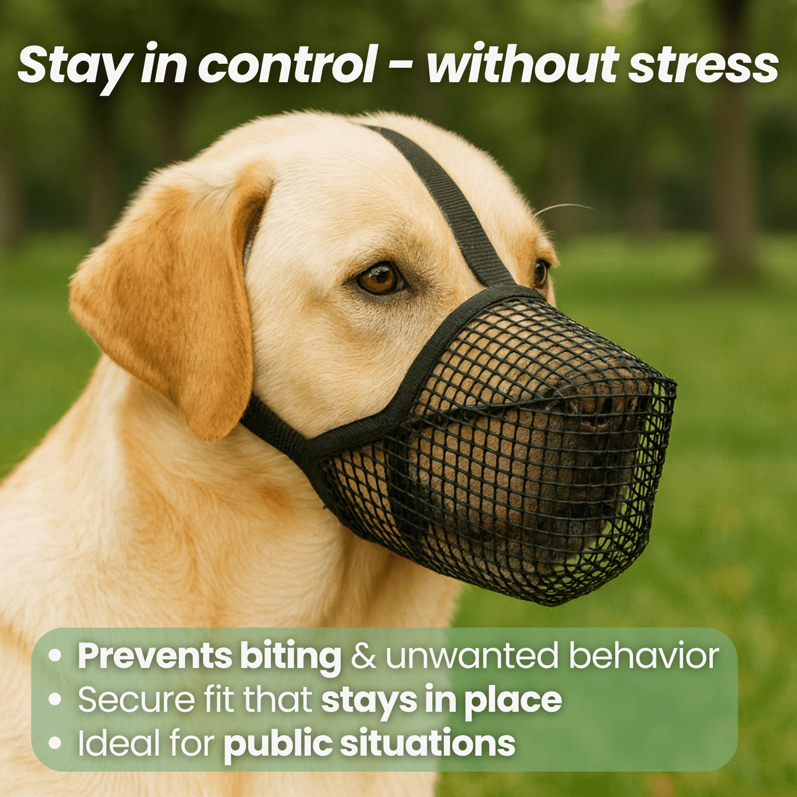 FlexGuard Breathable Dog Muzzle