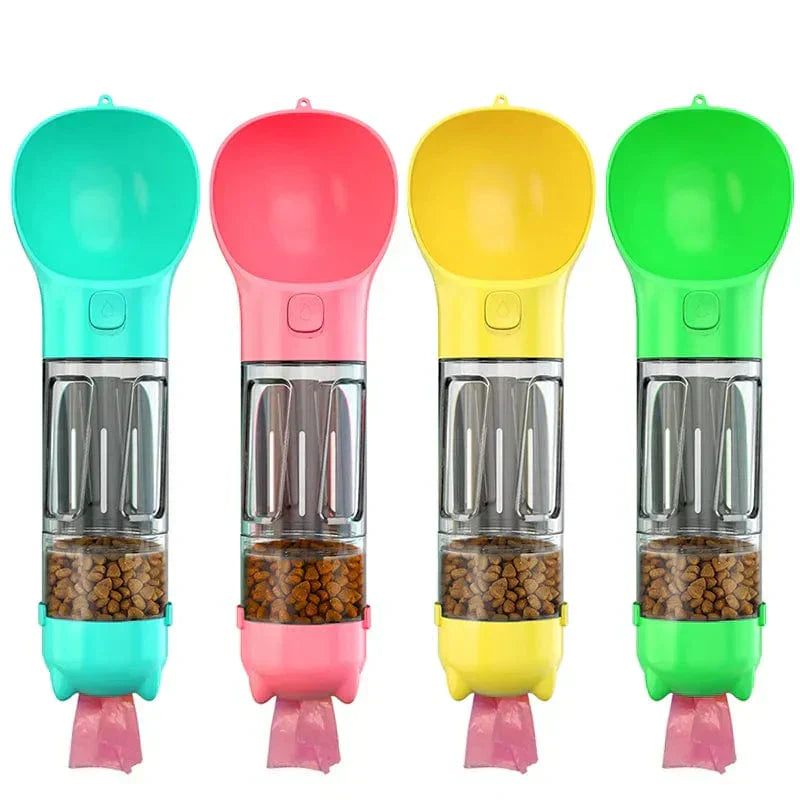 TrailSip 3-in-1 Dog Water Bottle - Travel Feeder & Bag Holder