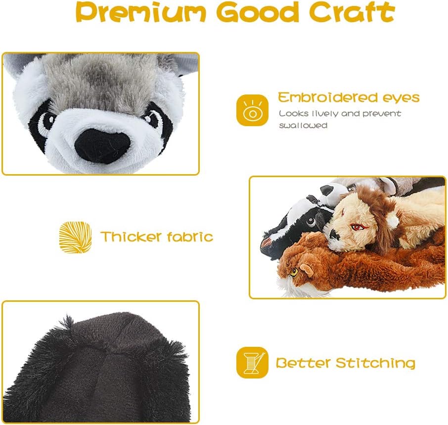 SqueakyBuddy Stuffing-Free Plush Dog Toy