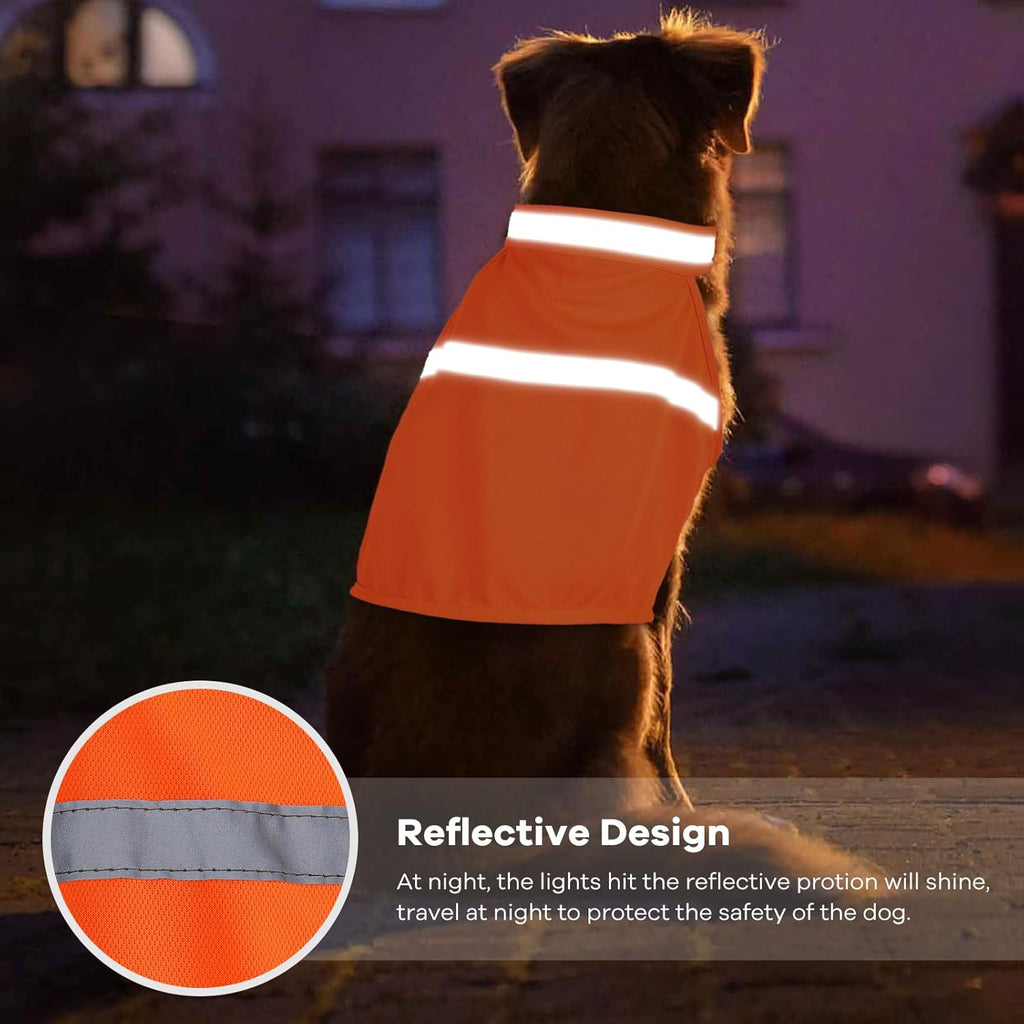 NightGuard Reflective Dog Vest - Adjustable High Visibility Jacket
