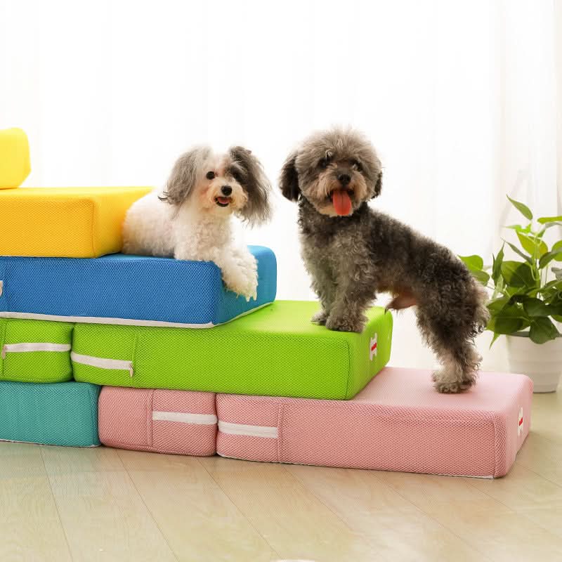 ElevoStep Pet Stairs - Soft Non-Slip Steps for Dogs & Cats