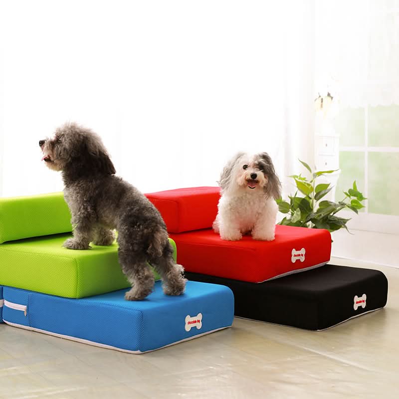 ElevoStep Pet Stairs - Soft Non-Slip Steps for Dogs & Cats
