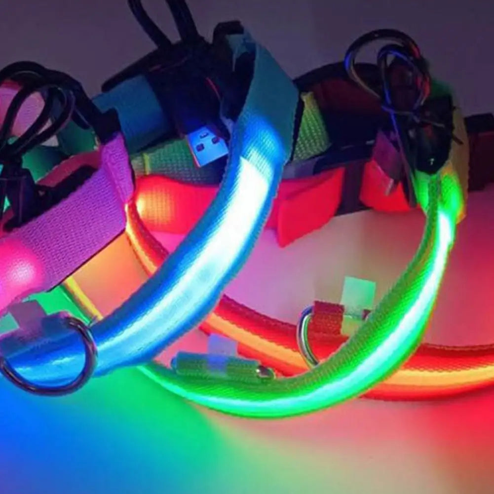 GlowSafe LED Dog Harness USB Rechargeable Reflective Vest