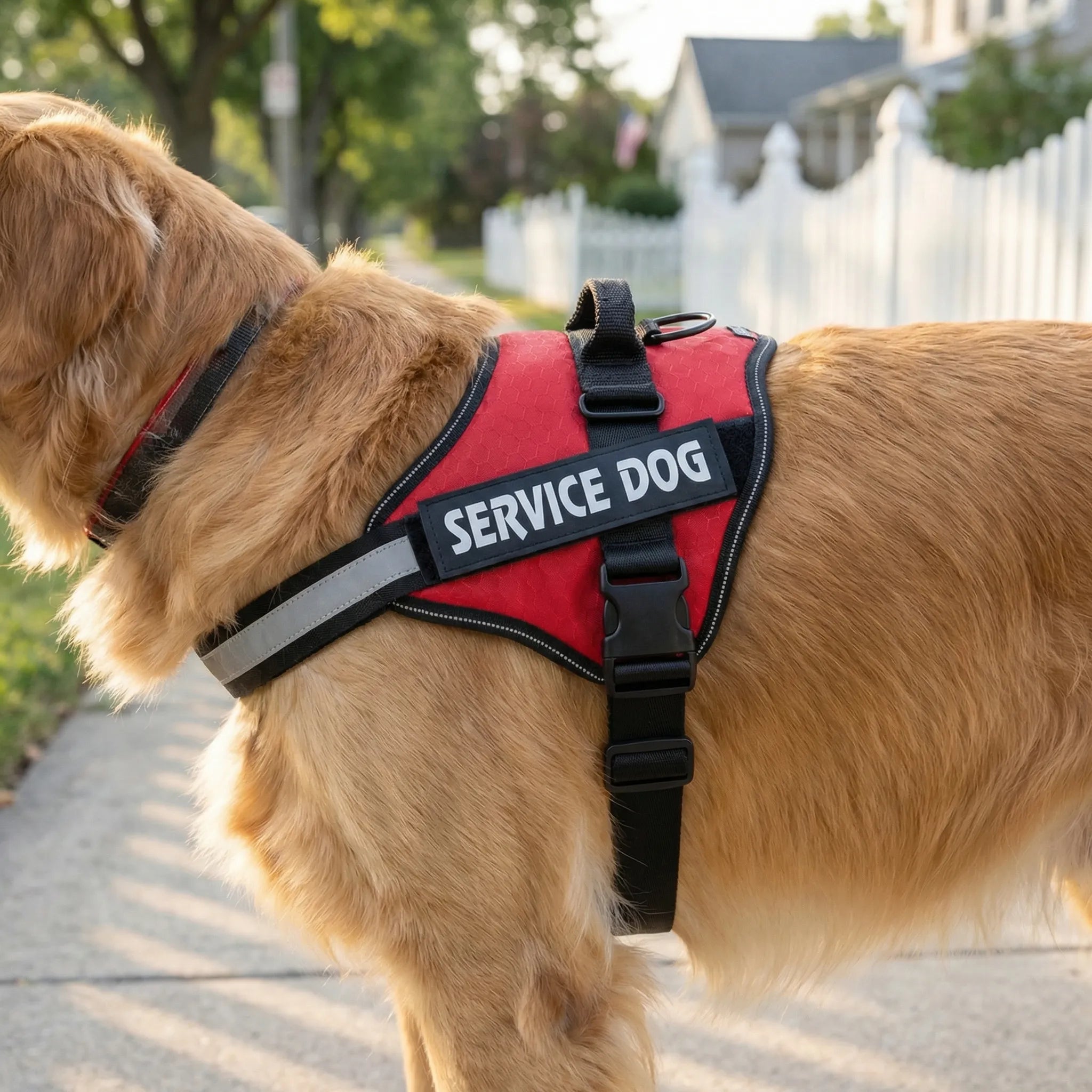 TacticalFit Dog Harness with Reflective Strips & Velcro Patches