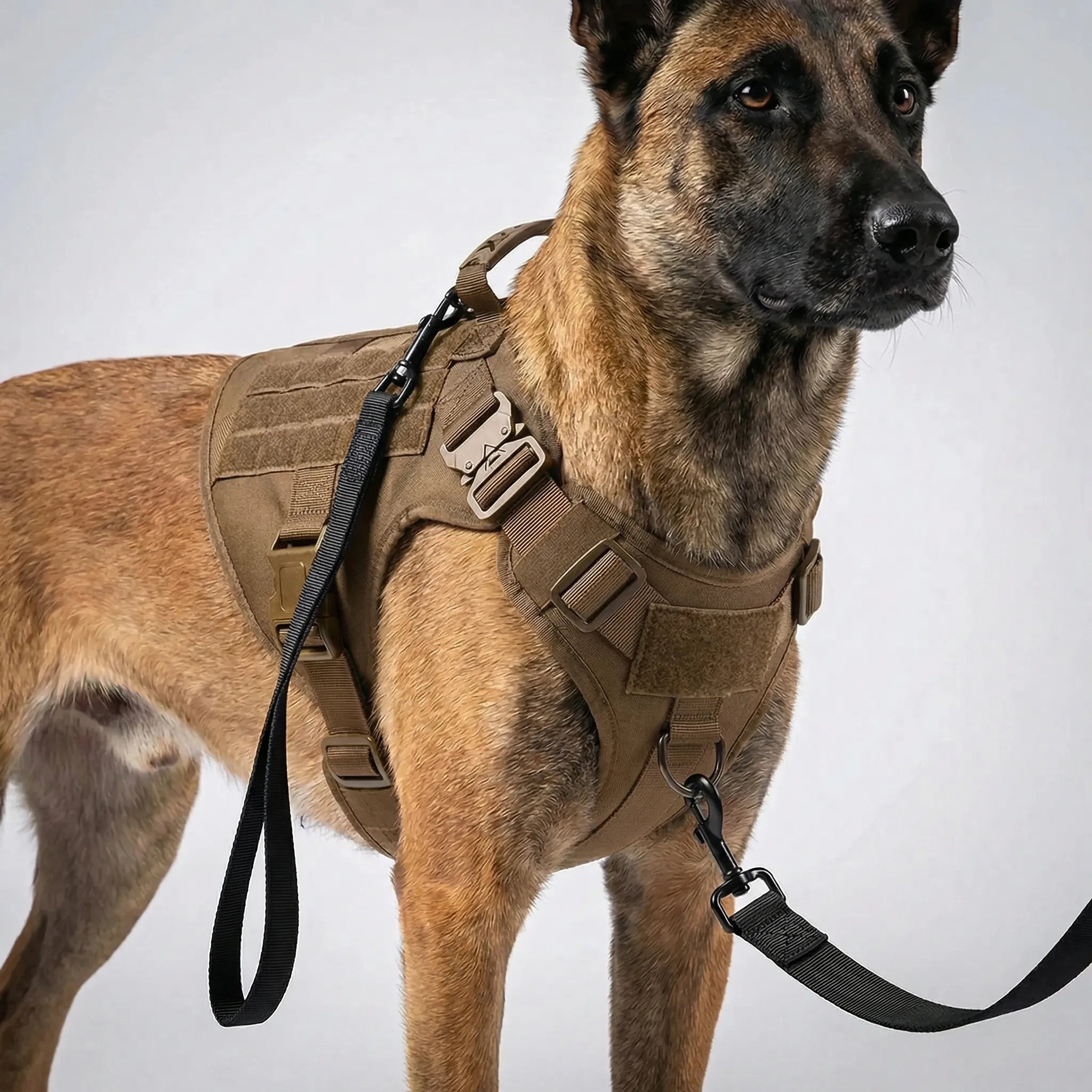 TactiFit Adjustable Dog Harness Set with Vest Design and Lead