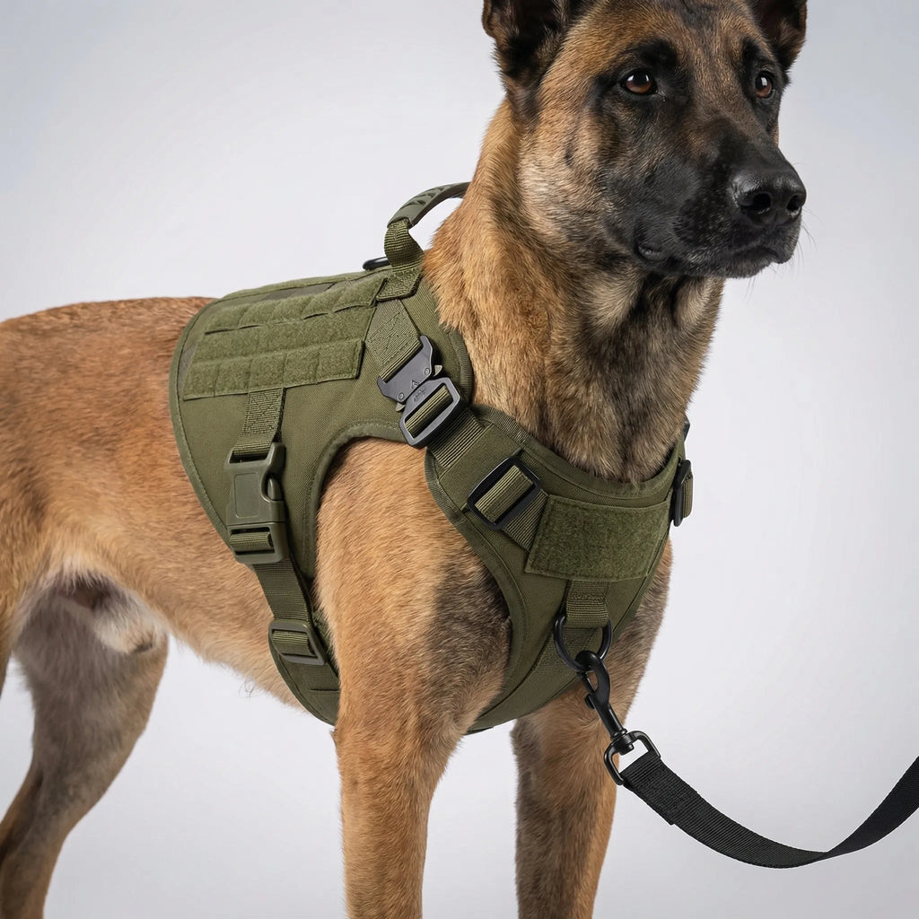 TactiFit Adjustable Dog Harness Set with Vest Design and Lead