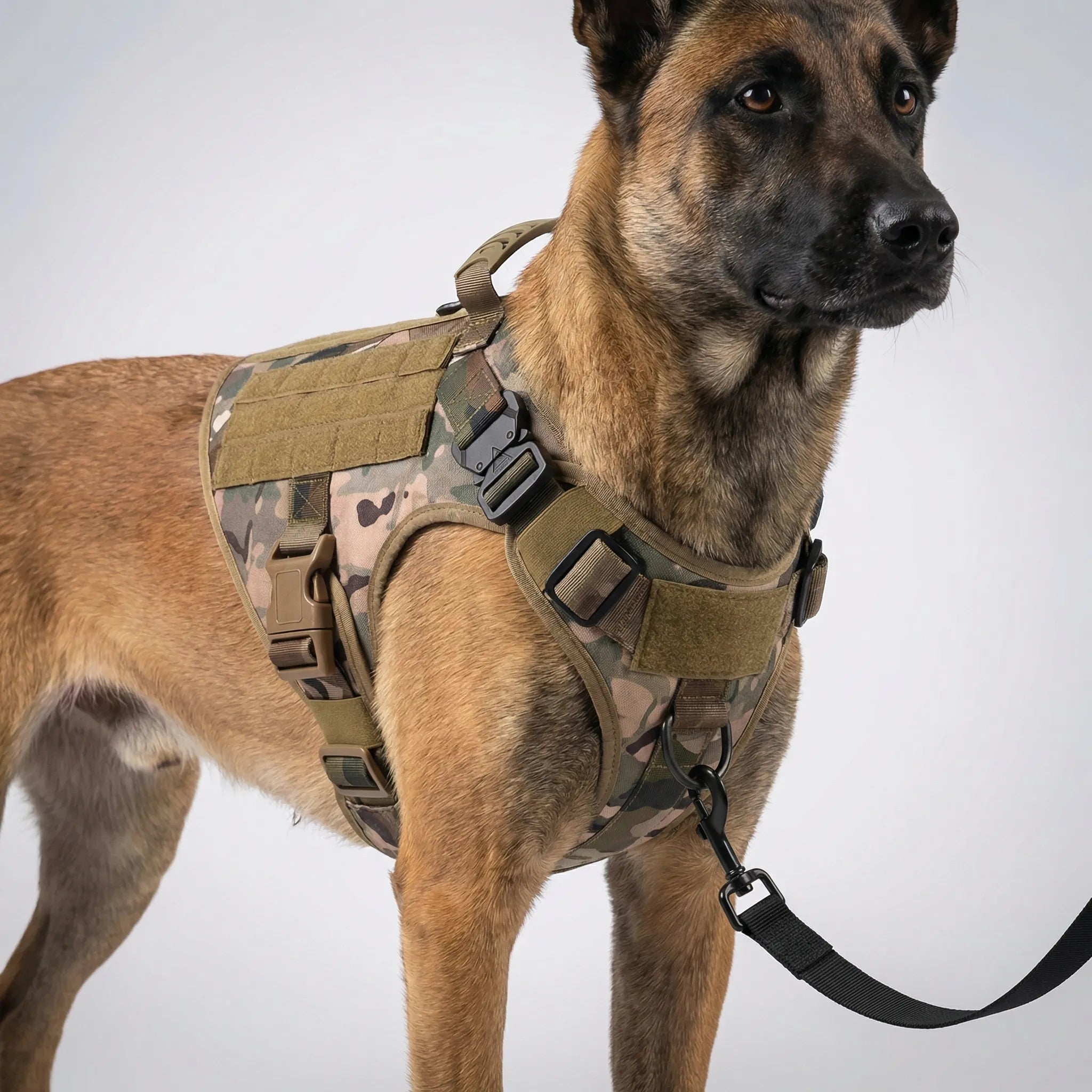 TactiFit Adjustable Dog Harness Set with Vest Design and Lead