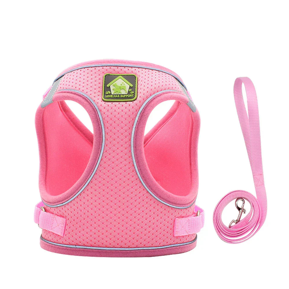 AirFlex Breathable Dog Harness Vest with Reflective Strips