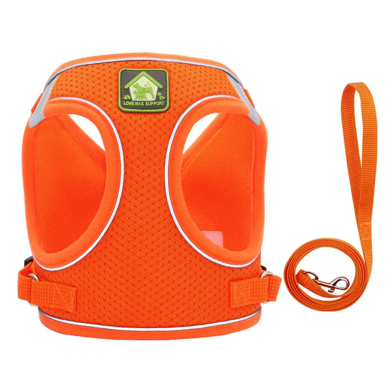AirFlex Breathable Dog Harness Vest with Reflective Strips