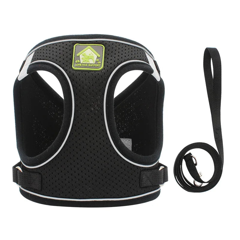 AirFlex Breathable Dog Harness Vest with Reflective Strips