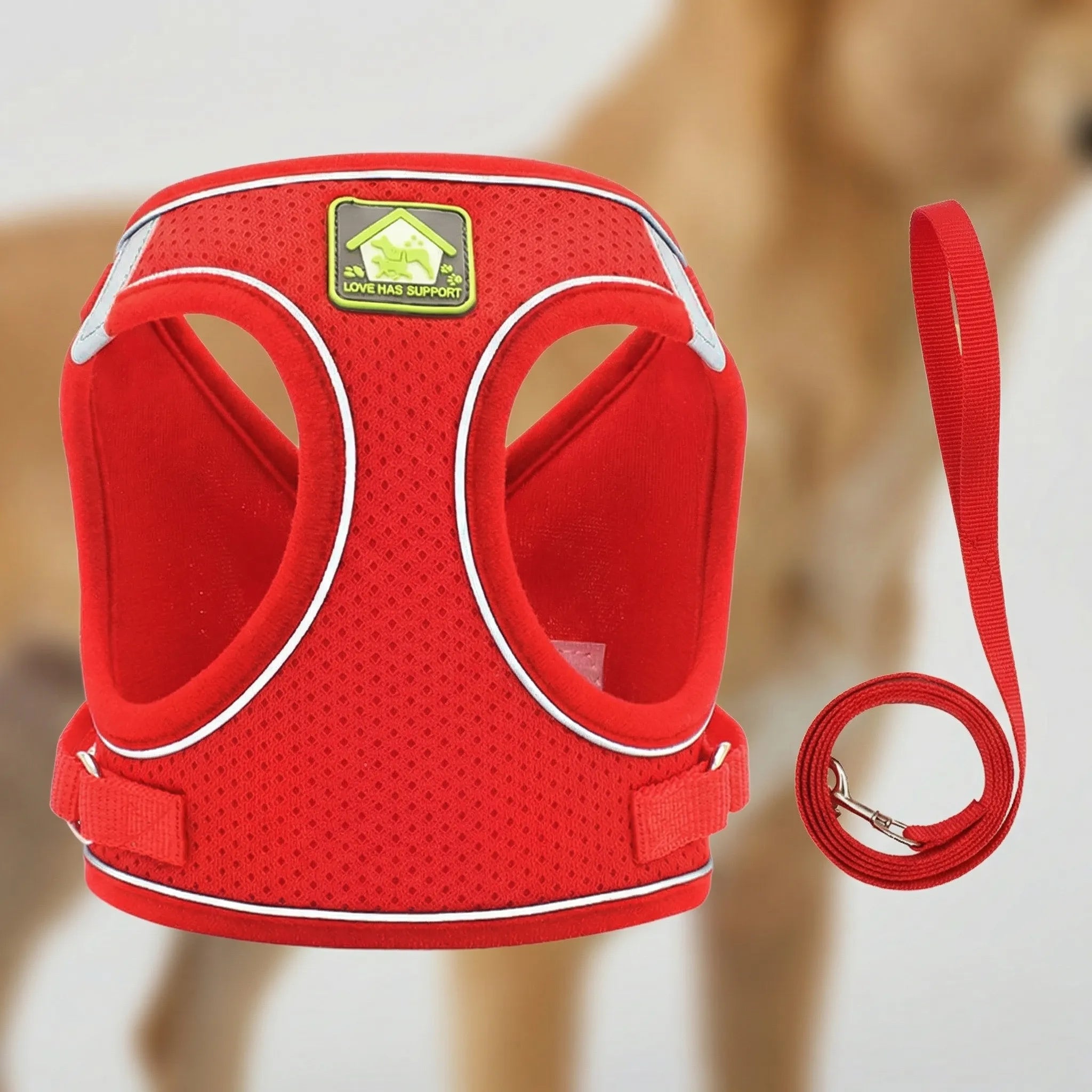 AirFlex Breathable Dog Harness Vest with Reflective Strips