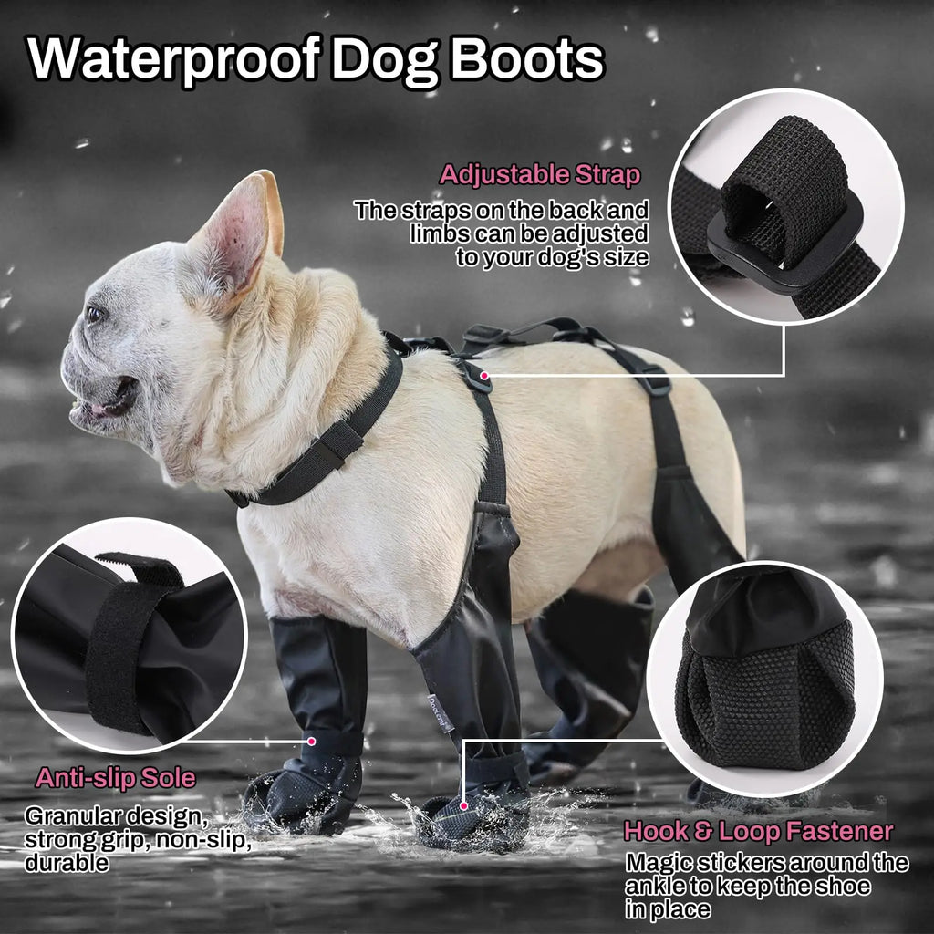 SteadyStride Anti-Slip Dog Shoes