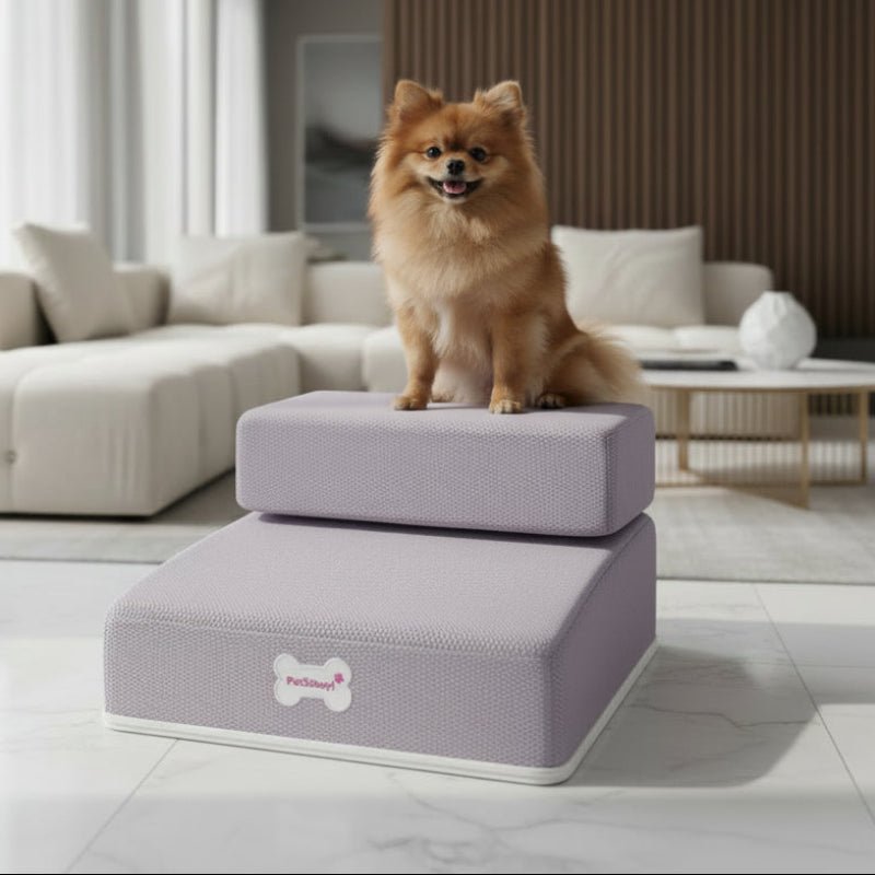 ElevoStep Pet Stairs - Soft Non-Slip Steps for Dogs & Cats