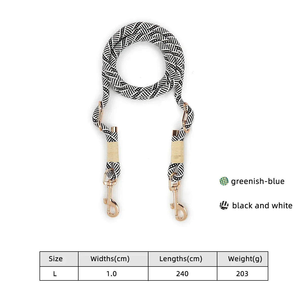 OmniLeash 10-in-1 Multifunction Dog Leash 240cm
