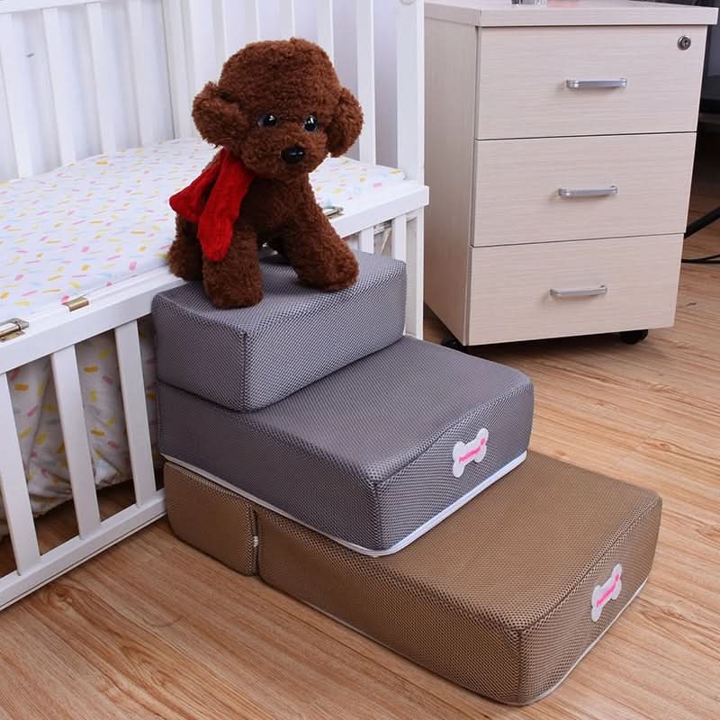 ElevoStep Pet Stairs - Soft Non-Slip Steps for Dogs & Cats