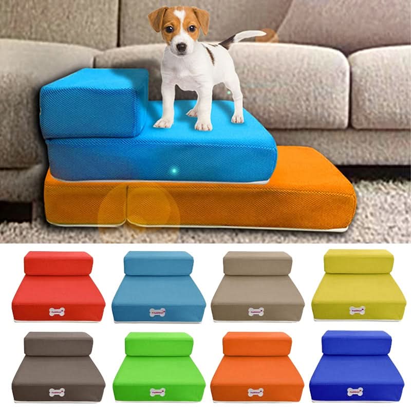 ElevoStep Pet Stairs - Soft Non-Slip Steps for Dogs & Cats