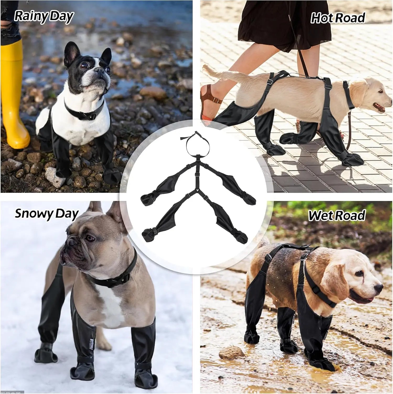 SteadyStride Anti-Slip Dog Shoes