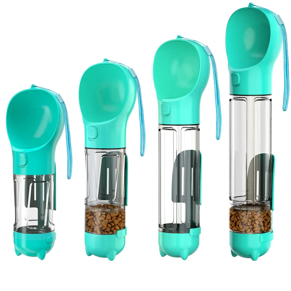 TrailSip 3-in-1 Dog Water Bottle - Travel Feeder & Bag Holder