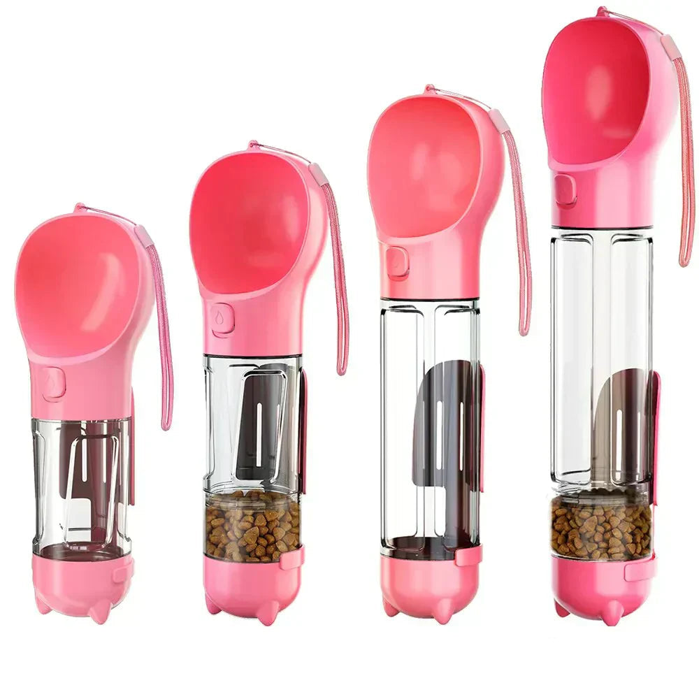 TrailSip 3-in-1 Dog Water Bottle - Travel Feeder & Bag Holder