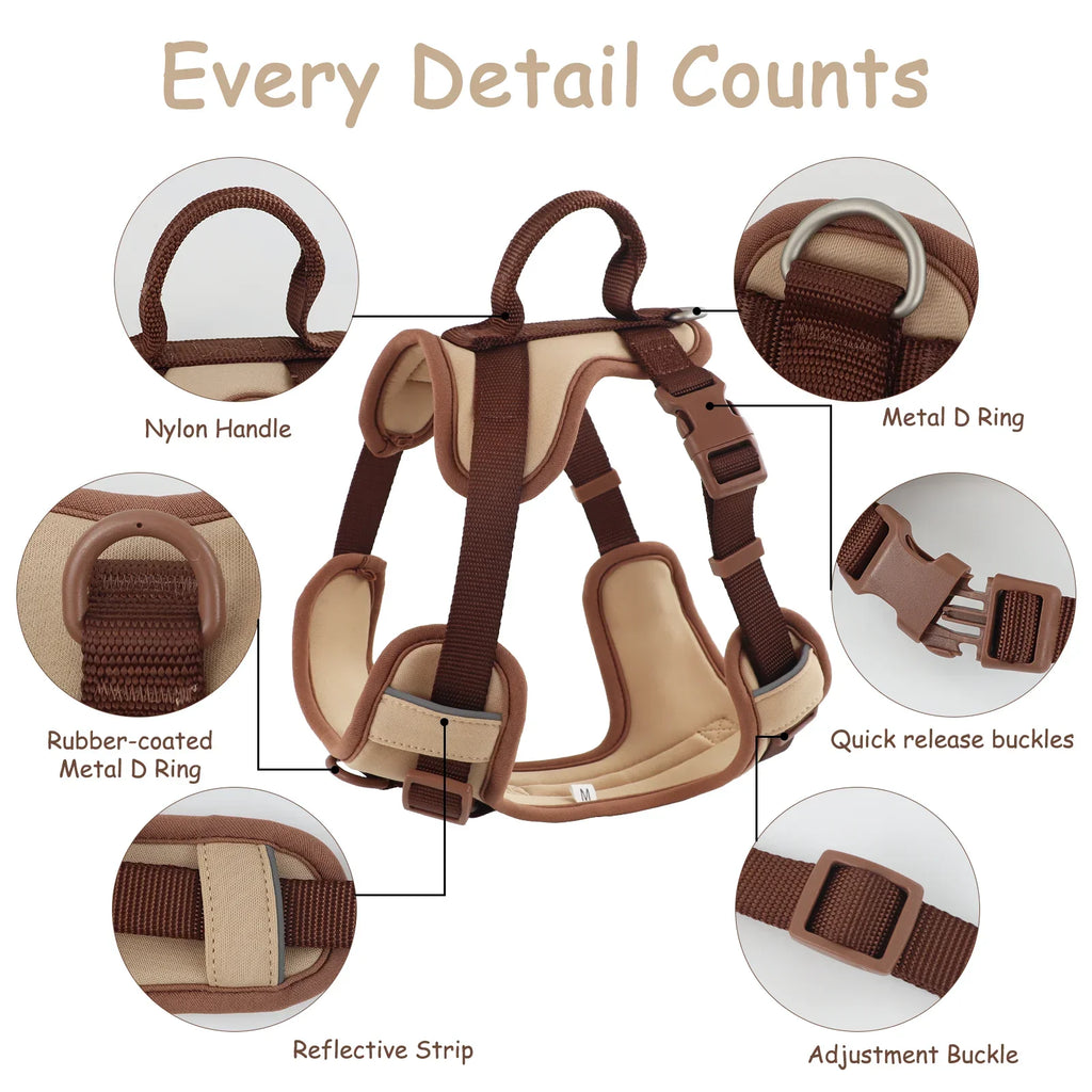 HueHarness Adjustable No-Pull Dog Harness