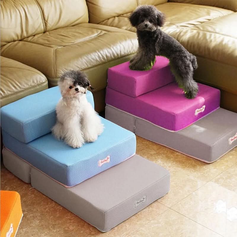 ElevoStep Pet Stairs - Soft Non-Slip Steps for Dogs & Cats