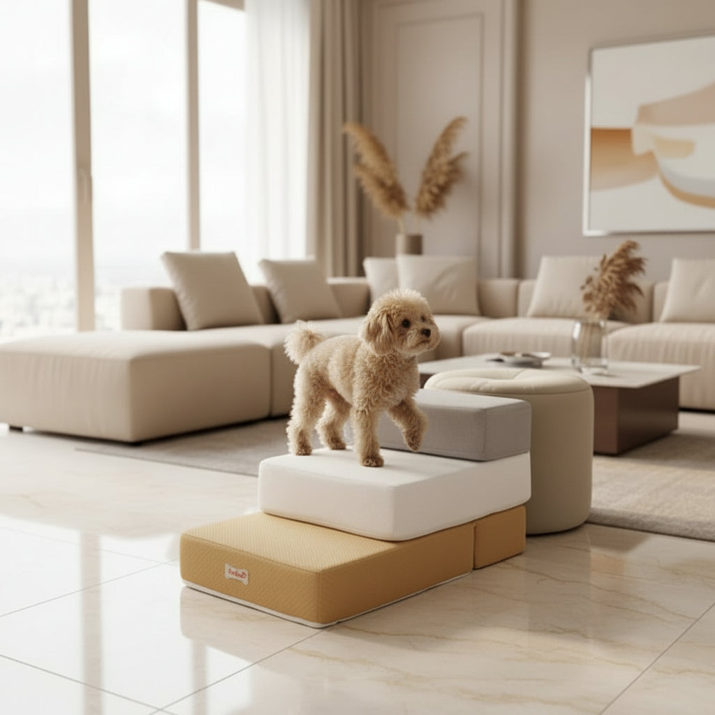 ElevoStep Pet Stairs - Soft Non-Slip Steps for Dogs & Cats
