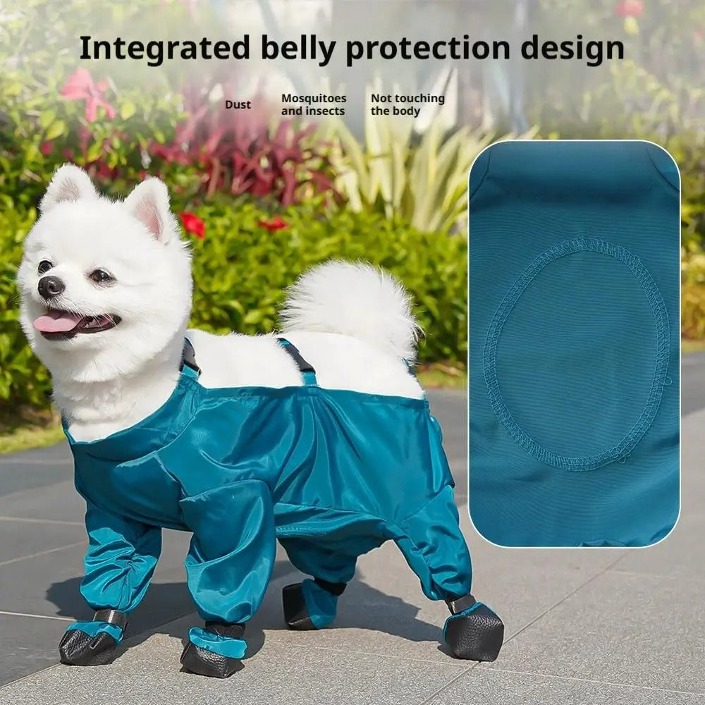 StrideStay Waterproof Dog Pants with Integrated Shoes