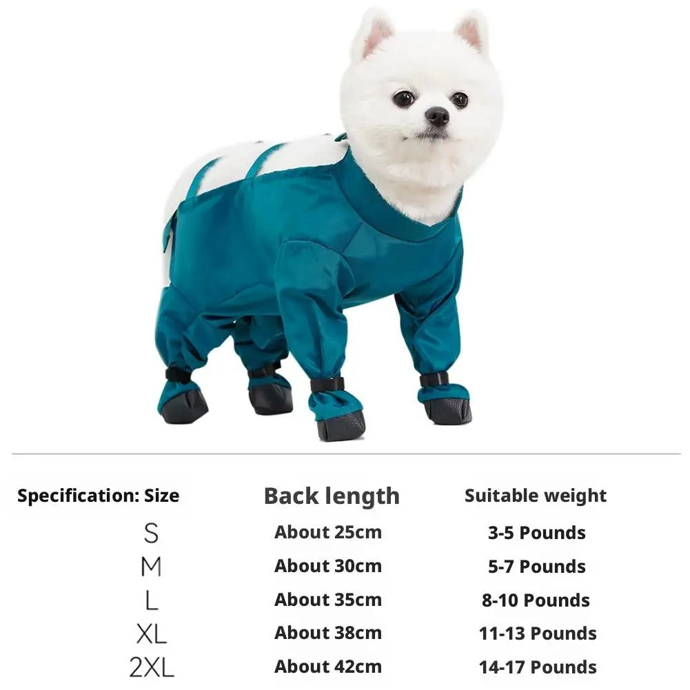 StrideStay Waterproof Dog Pants with Integrated Shoes