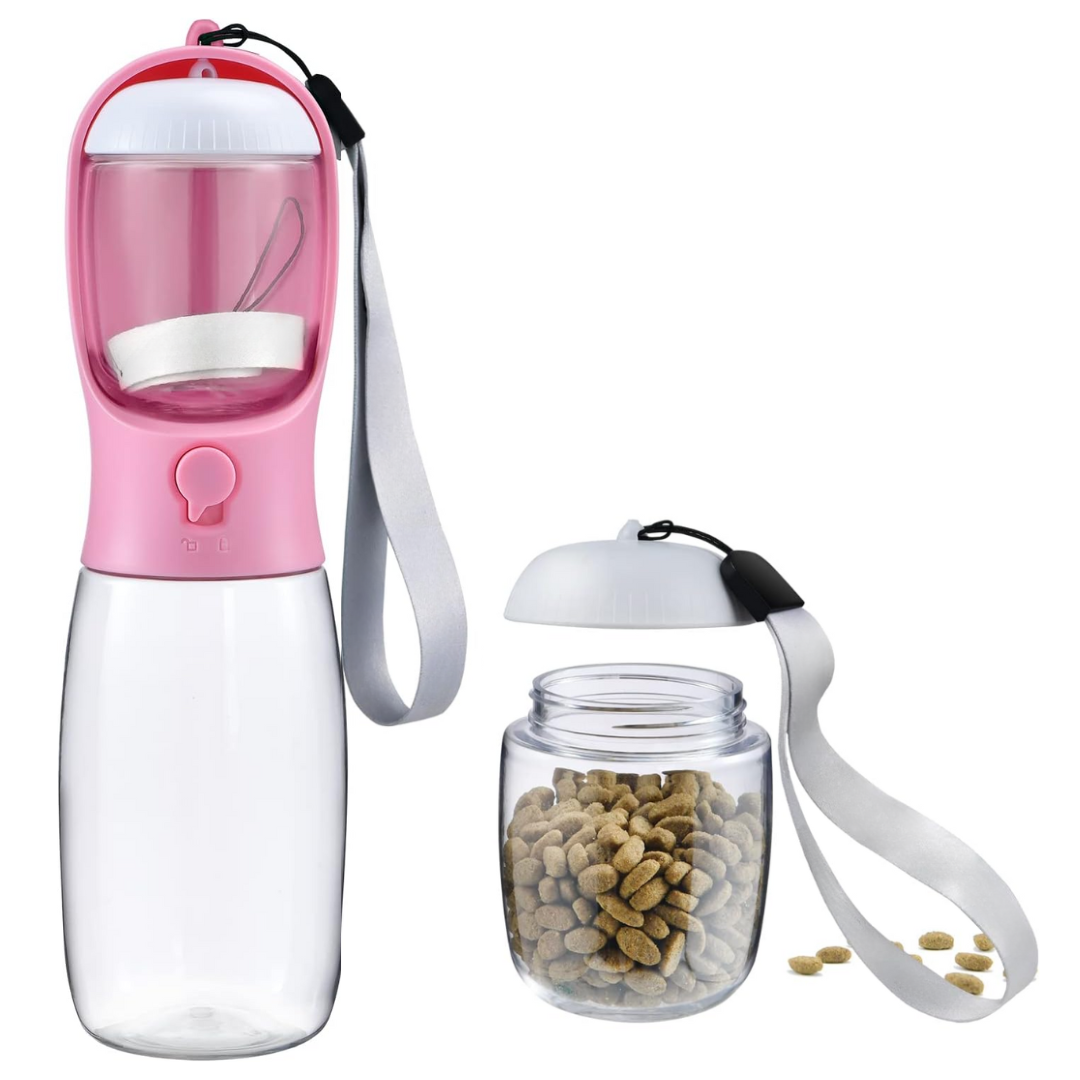 TravelSip Pet Bottle - Portable Dog Water & Food Container