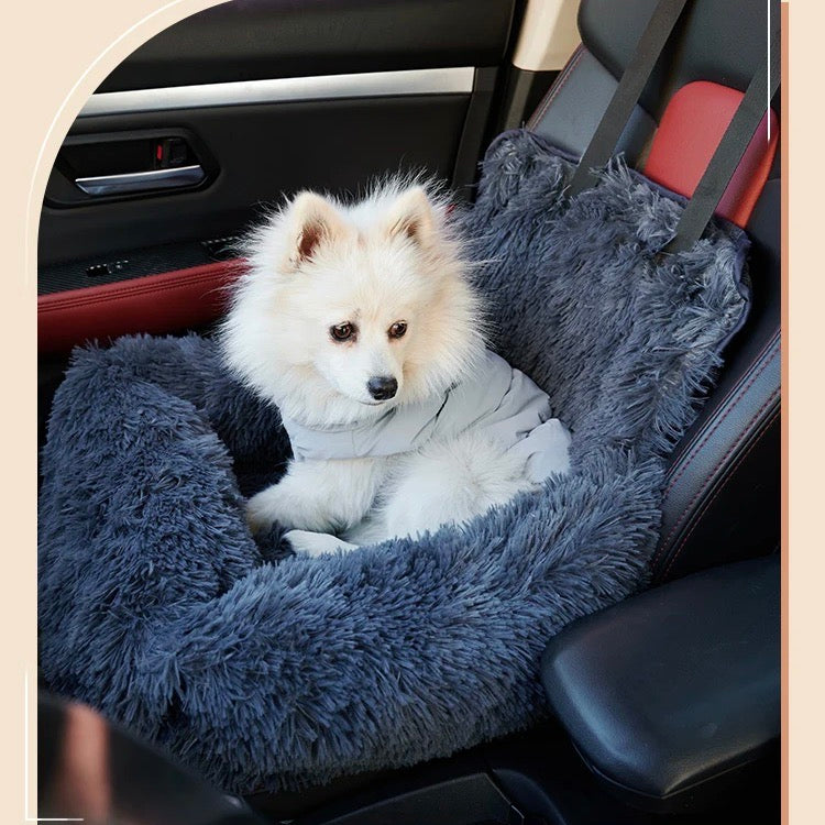 CozyRide Pet Car Seat Bed - Soft Dog Travel Cushion Seat