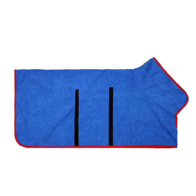 AquaSnug Dog Bathrobe - Quick Dry Microfiber Pet Towel Coat