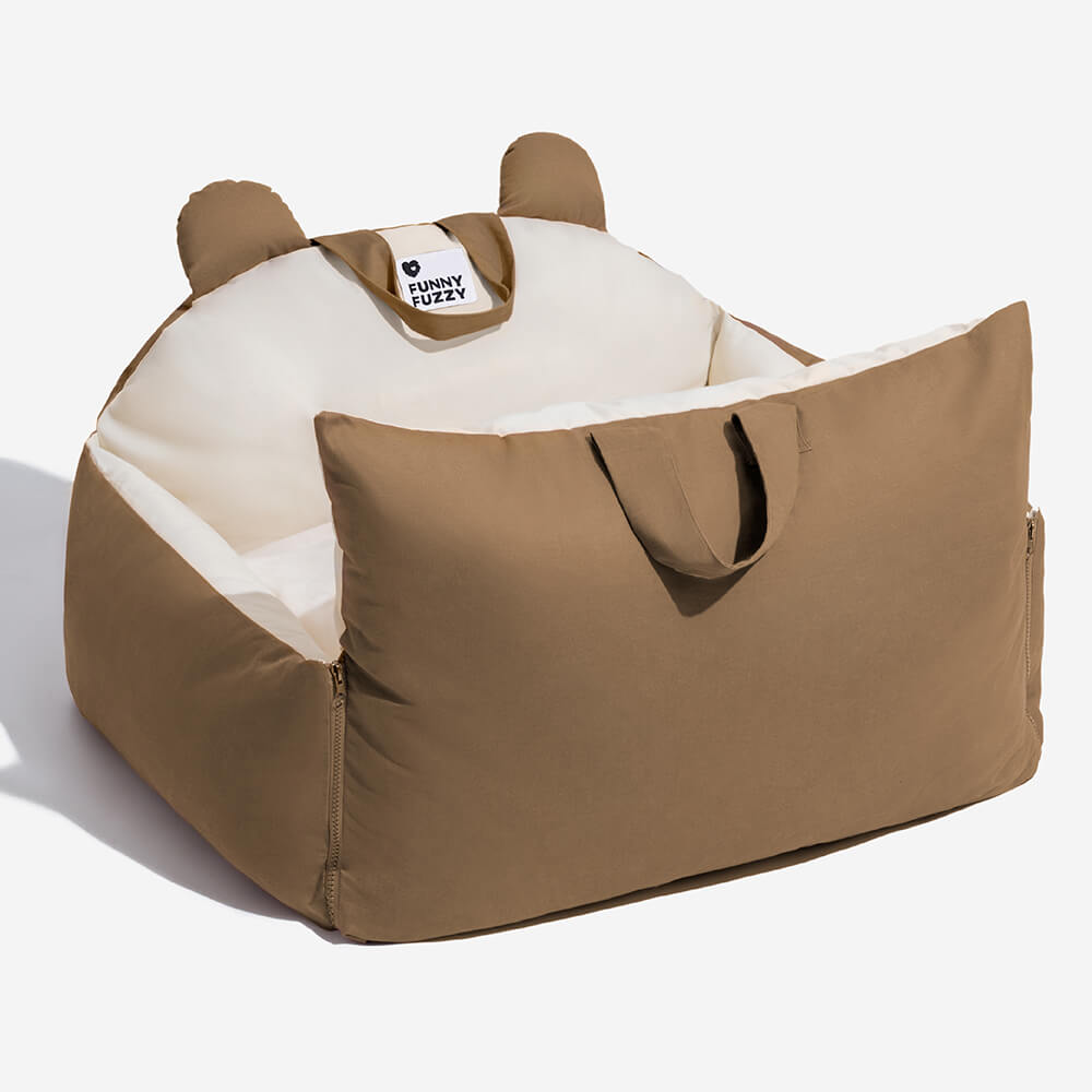 CozyCruise Pet Car Bed - Portable Dog Travel Seat Cushion