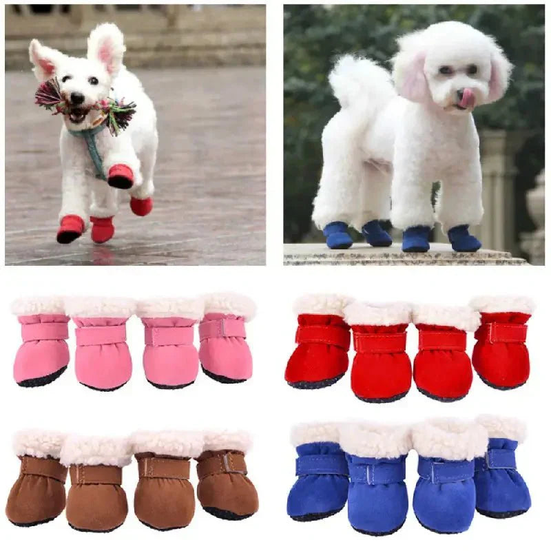 FrostTrail Dog Winter Boots - Waterproof Non-Slip Paw Shoes