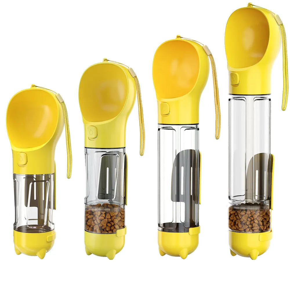 TrailSip 3-in-1 Dog Water Bottle - Travel Feeder & Bag Holder