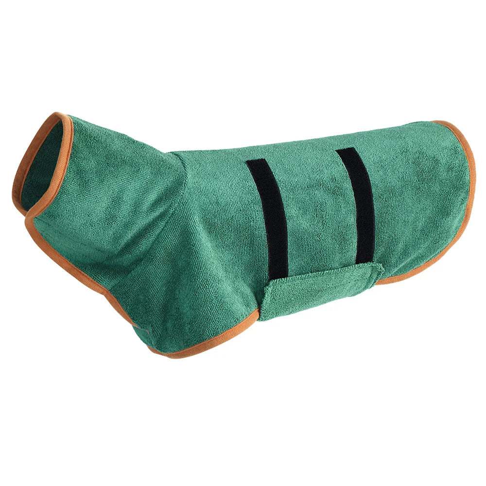 DryComfort Dog Bathrobe - Quick Dry Pet Bath Coat