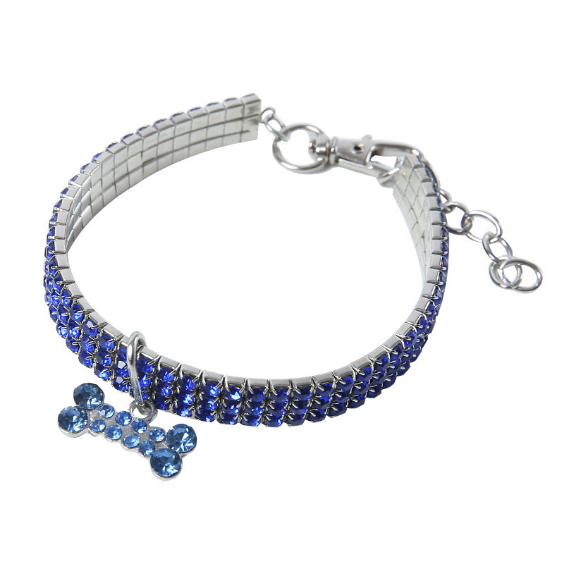 GlamourPaw Rhinestone Pet Collar - Luxury Collar for Dogs & Cats