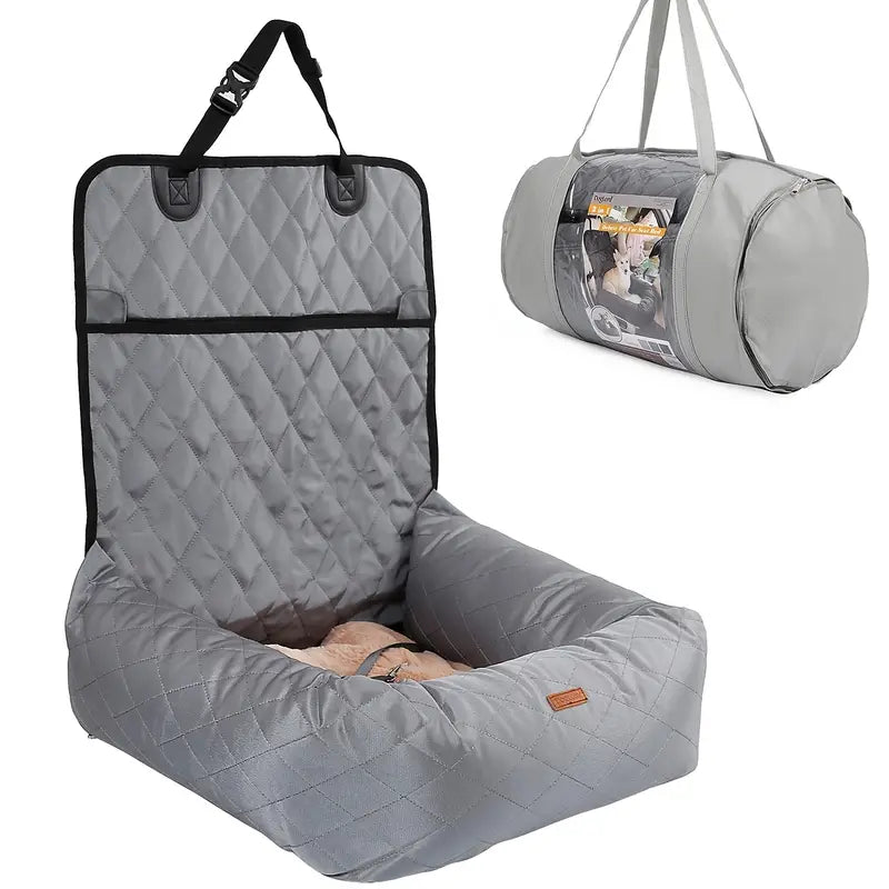TravelGuard Pet Car Bed - Secure Dog Booster Seat for Cars