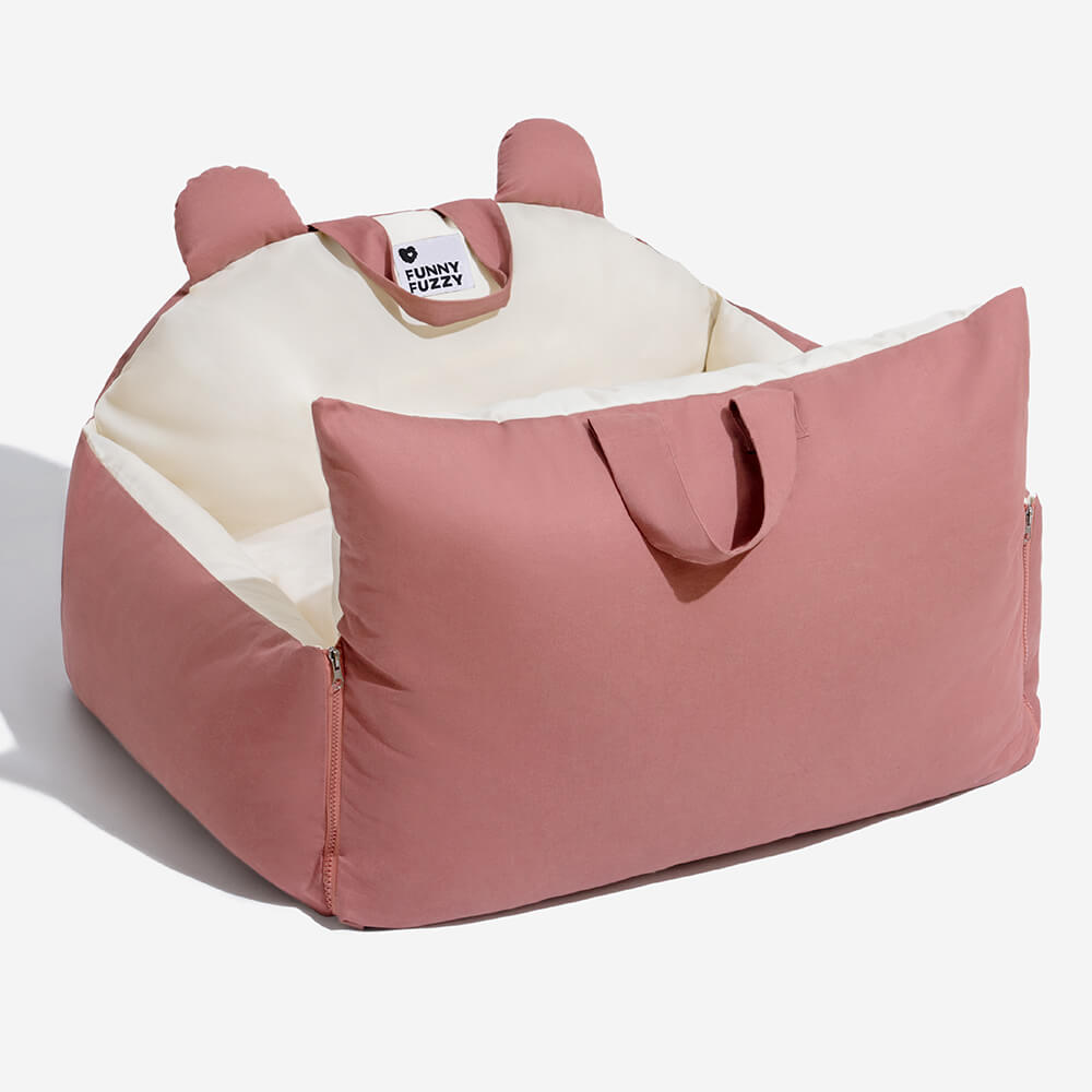 CozyCruise Pet Car Bed - Portable Dog Travel Seat Cushion