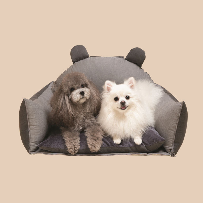 CozyCruise Pet Car Bed - Portable Dog Travel Seat Cushion