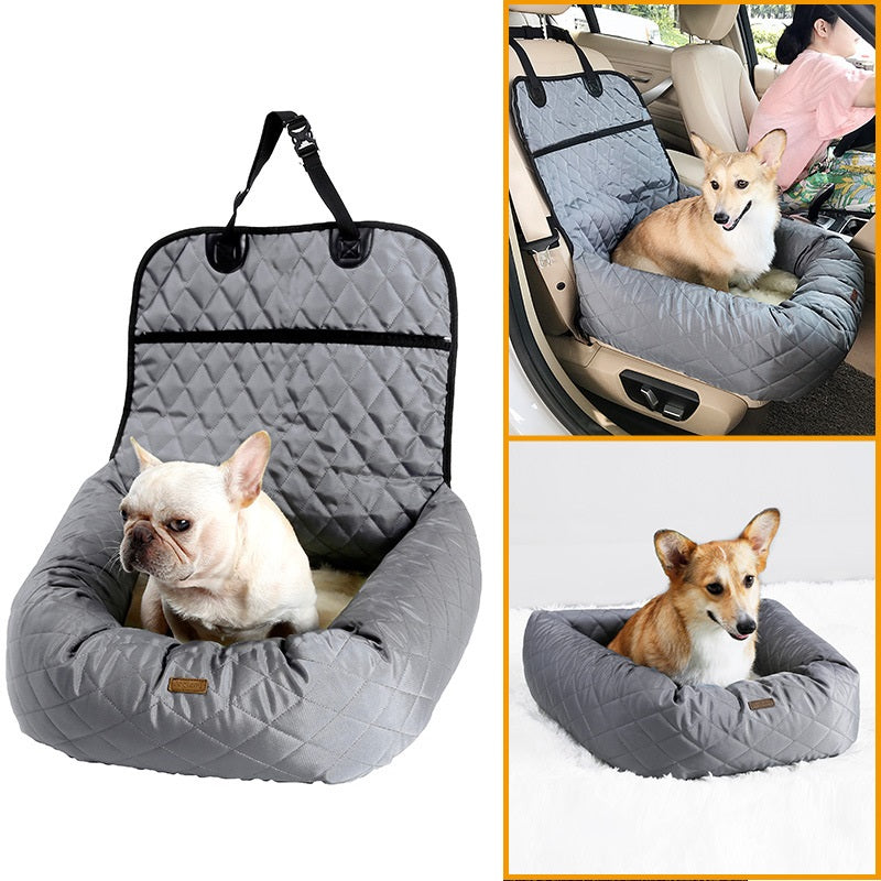 TravelGuard Pet Car Bed - Secure Dog Booster Seat for Cars