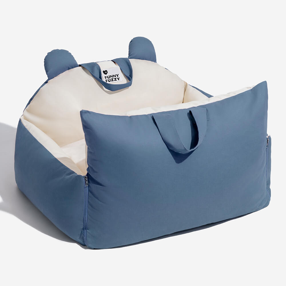 CozyCruise Pet Car Bed - Portable Dog Travel Seat Cushion