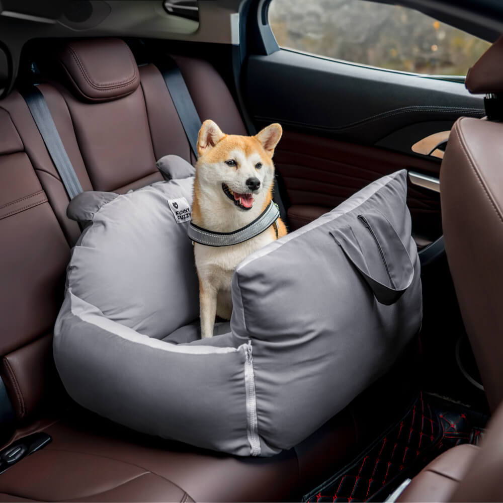 CozyCruise Pet Car Bed - Portable Dog Travel Seat Cushion