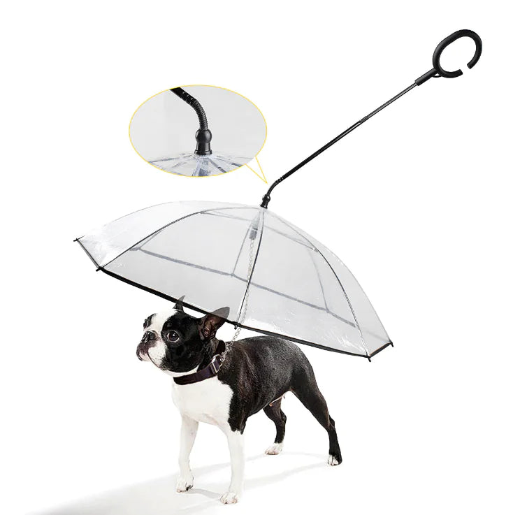 RainView Dog Umbrella - Transparent Pet Rain Protector