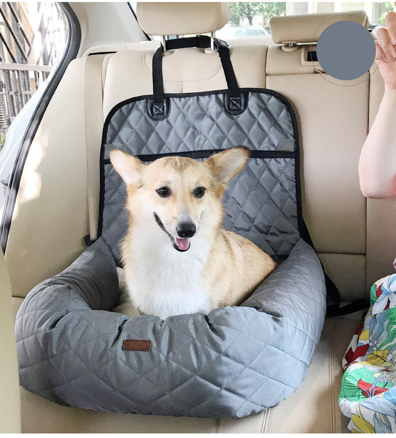 TravelGuard Pet Car Bed - Secure Dog Booster Seat for Cars