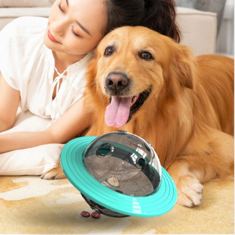 SnackOrbit Interactive Dog Toy with Treat Dispenser