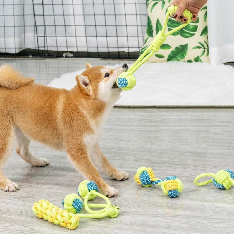 TugSphere Rope Dog Toy - Durable Cotton Tug & Fetch Ball