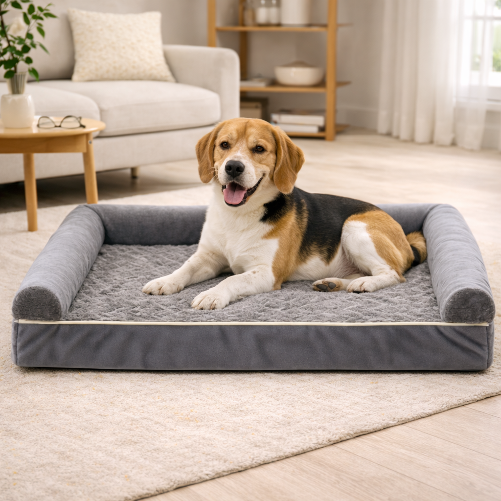 ComfortNest Dog Bed Soft Washable Support