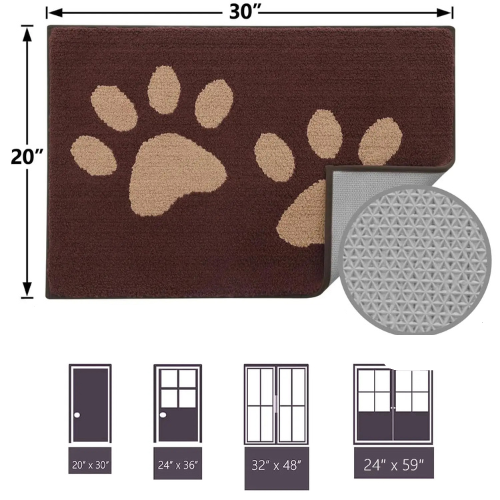 PawGuard Dog Clean Mat Absorbent Non Slip Washable